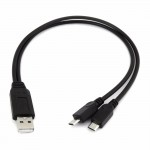 Blackburn Dual Micro USB Charging Cable